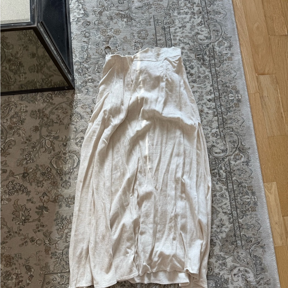Altar'd State Cream Skirt and Tie Top Set - Picture 7 of 7